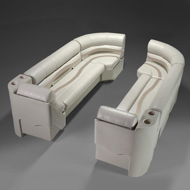 Ivory, Tan & Beige Pontoon Boat Seats