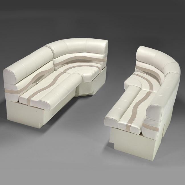 Ivory, Tan & Beige Pontoon Boat Seats