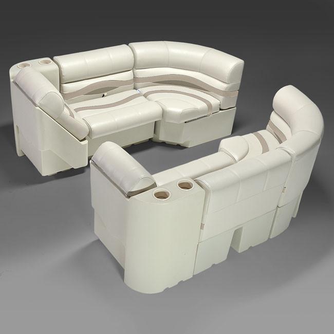 Ivory, Tan & Beige Pontoon Boat Seats