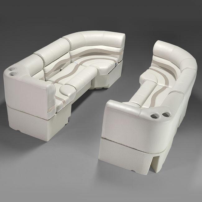 Ivory, Tan & Beige Pontoon Boat Seats