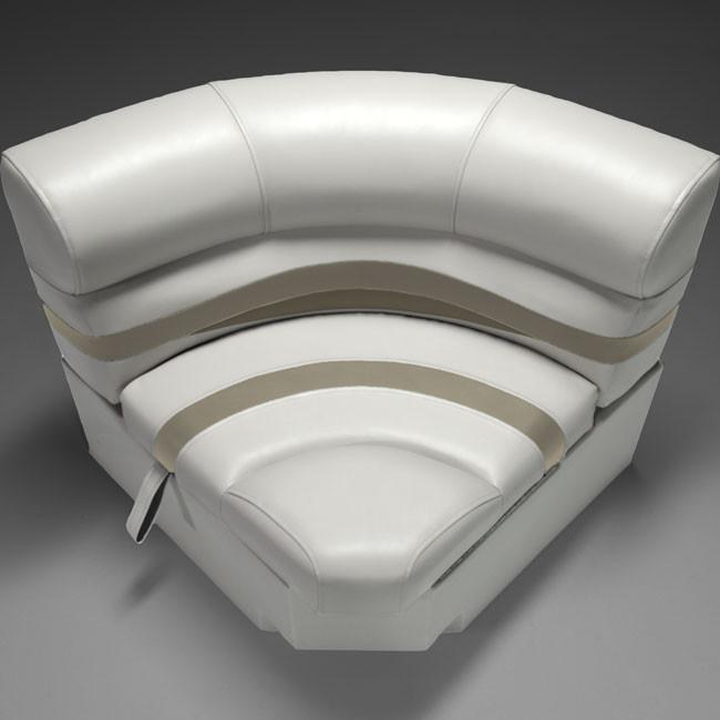 30" bow radius pontoon corner seat