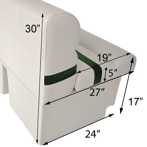 Pontoon boat lounge seat dimensions