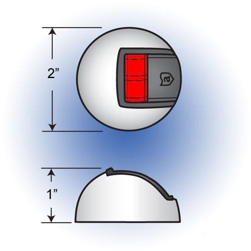 DeckMate Boat LED Navigation Lights dimensions