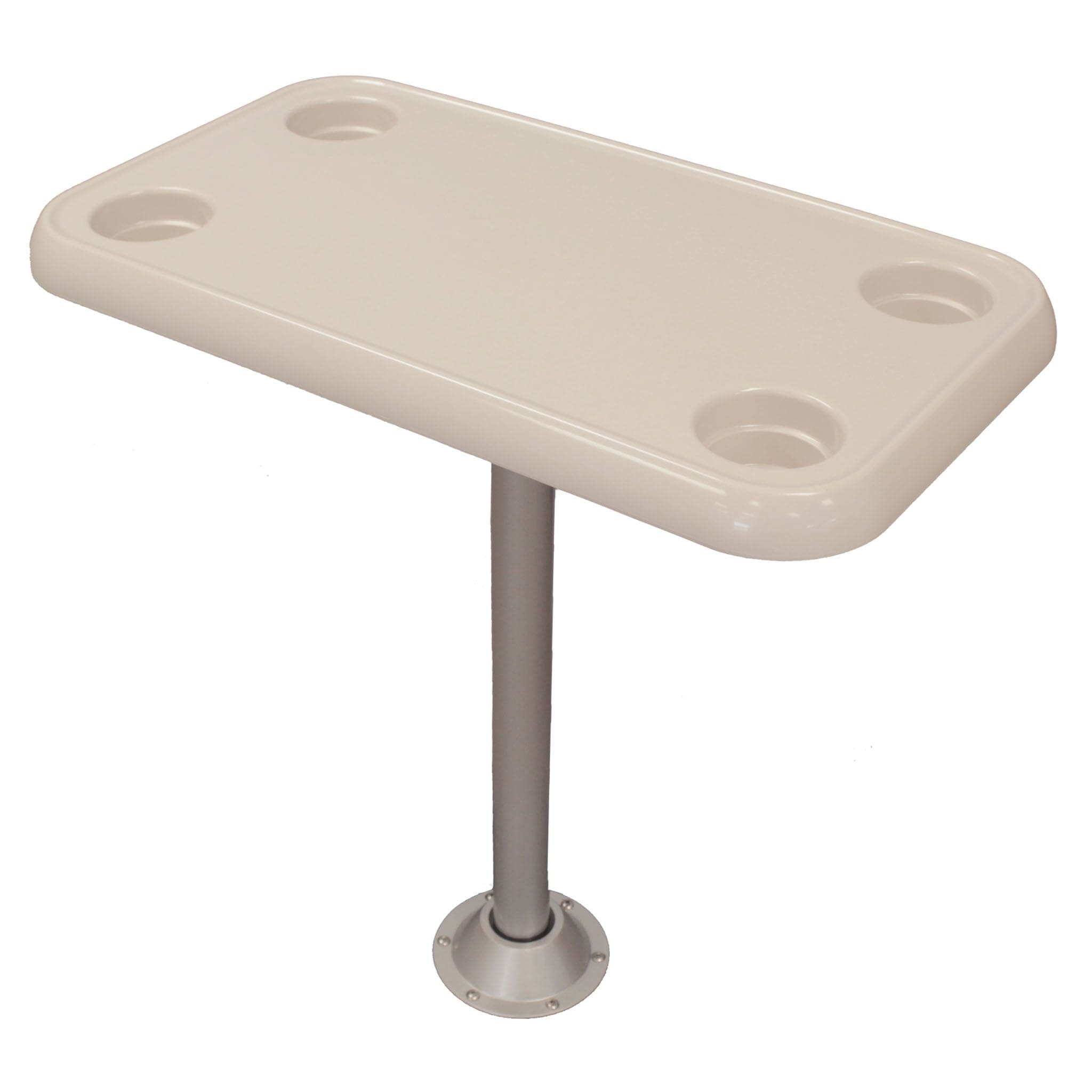 DeckMate Rectangle Pontoon Boat Table Kit #color_ivory