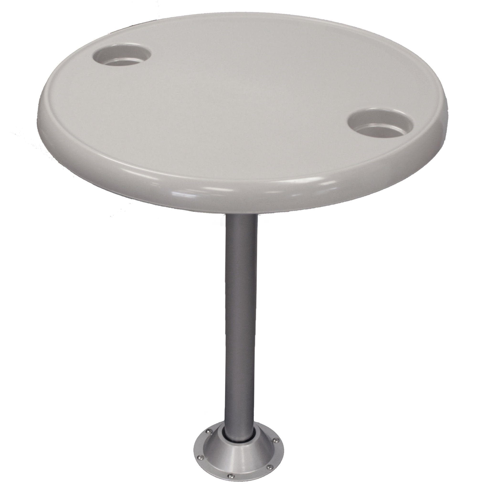 DeckMate Round Pontoon Boat Table Kit #color_gray