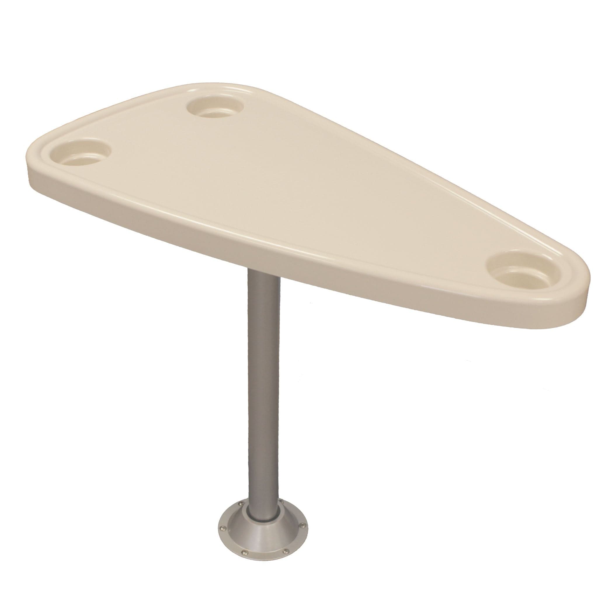 DeckMate Triangle Pontoon Boat Table Kit #color_ivory